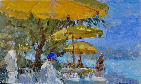 Yellow Umbrellas, Lake Lucerne