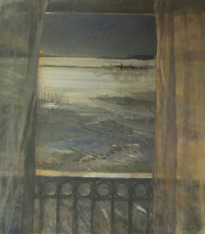Sunrise on the Gironde. - from the 'Oils' collection by Jane Corsellis 