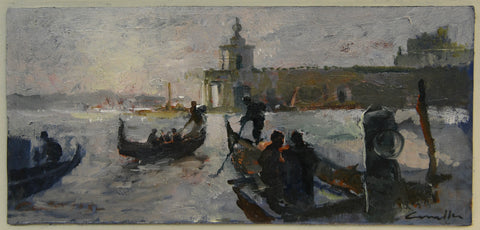 Gondoliev by the Dogana, Venice