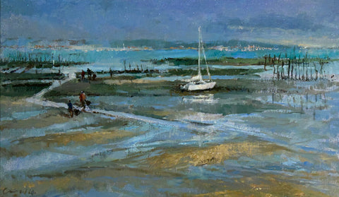 Oyster beds, Gironde River France