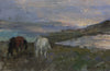 Wild Ponies on the Moors. - from the 'Oils' collection by Jane Corsellis 